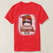 T-shirt Bleached One thankful gigi messy bun autumn fall t (Design devant)