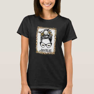 T-shirt Bleached Volleyball Auntie Messy Bun Jour Jeu Moth