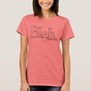 T-shirt "Bleh" Women's Bella Ringer T-Shirt, White/Black