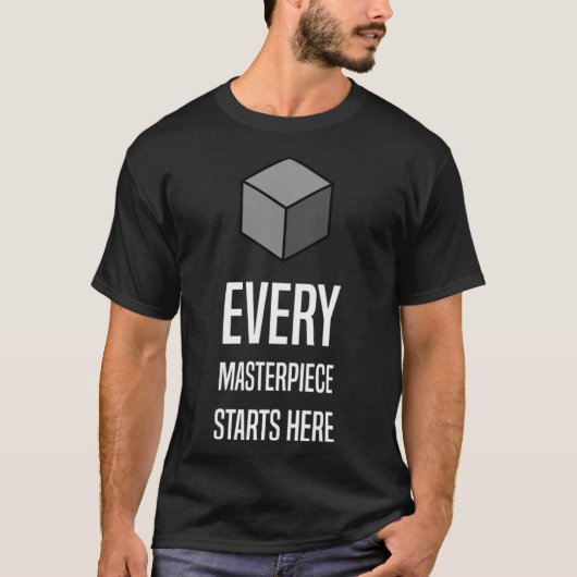 T-shirt Blender Basics style simple nerdy pour la modélisa (Devant)