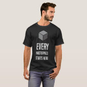 T-shirt Blender Basics style simple nerdy pour la modélisa (Devant entier)