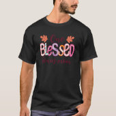 T-shirt Blessé Bonus Maman Leopard Messy Bun Lunettes de s (Devant)