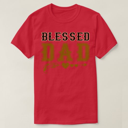 T-shirt Blessé Papa Thanksgiving Day (Design devant)