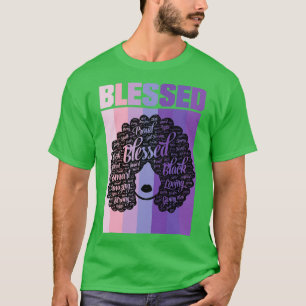 T-shirt Blessé Paroles en Afro Christian Religieux