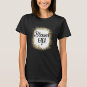 T-shirt Blessed Gigi Leopard Best Mom Ever Mother's Da (Devant)