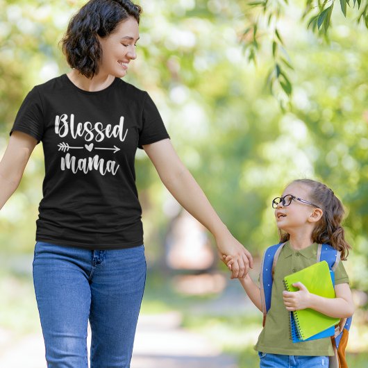 T-shirt Blessed Mama Cute Mom