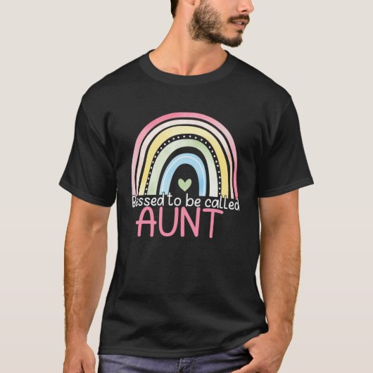 T-shirt Blessed To Be Called Aunt Rainbow Mother s Day Bes (Devant)