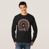 T-shirt Blessed To Be Called Mamey Leopard Rainbow Cute Mo (Devant entier)