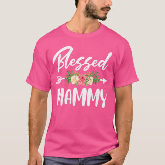 T-shirt Blessed to be called Mammy Floral Arrow Design Mot