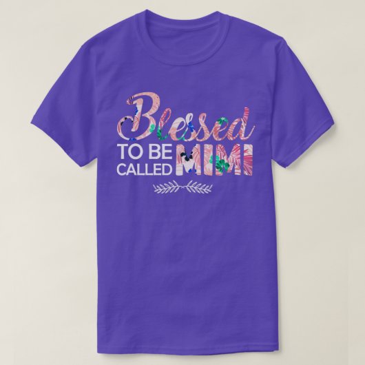 T-shirt Blessed to be called mimi (Design devant)