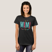 T-shirt Blessed To Be Called Mimi Family Cute Fower (Devant entier)