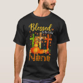 T-shirt Blessed To Be Called Nana Pumpkin Man Fall Thanksg (Devant)