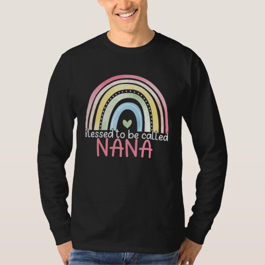 T-shirt Blessed To Be Called Nana Rainbow Mother s Day Bes (Devant)