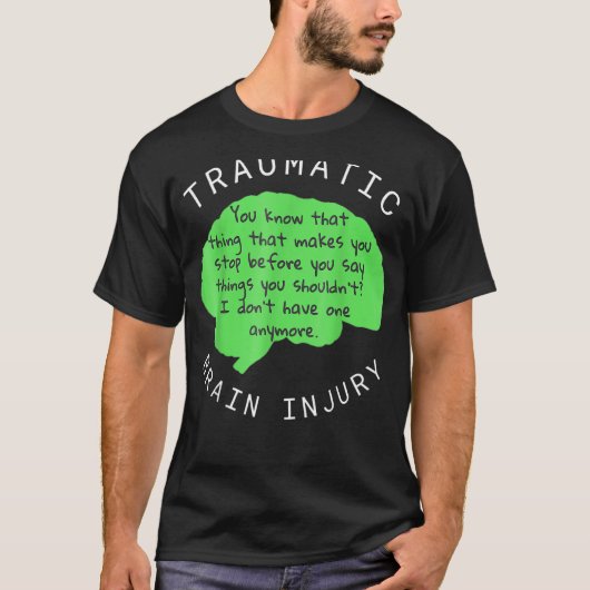 T-shirt Blessure cérébrale traumatique (Devant)