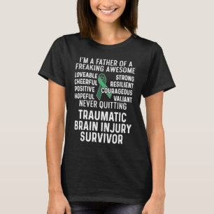 T-shirt Blessure cérébrale traumatique Survivant Père TBI 