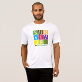 T-shirt * Blessure de moelle épinière de tuile de (Devant entier)