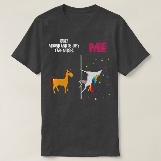 T-shirt Blessure Ostomie Soins Infirmière Unicorne Autres  (Design devant)