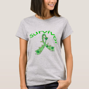 T-shirt Blessure traumatique au cerveau du Ruban de fleurs