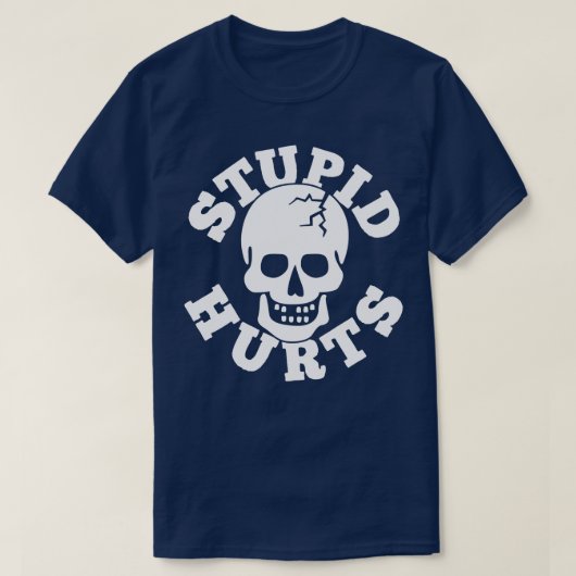 T-shirt Blessures Stupides au crâne (Design devant)