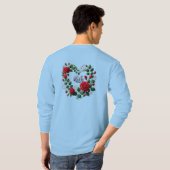 T-shirt bleu (Dos entier)