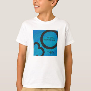 T-shirt Bleu 30 Décennie Anniversaire