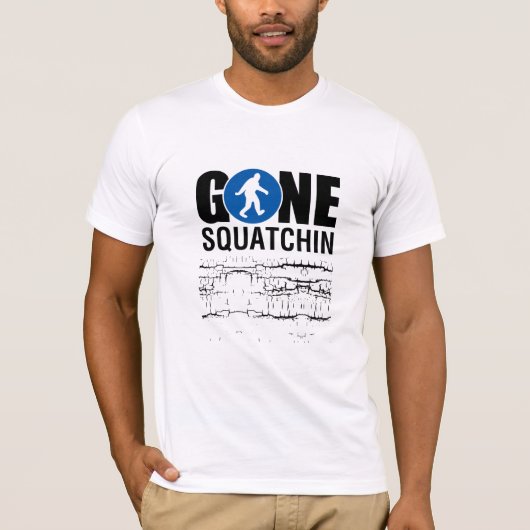 T-shirt Bleu allé de Squatchin (Devant)