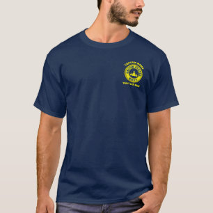 T-shirt Bleu Ancre nautique capitaine bateau marine été