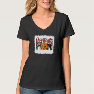 T-shirt Bleu Basketball Maman Leopard Ball Maman Mères