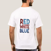 T-shirt Bleu blanc (Dos)