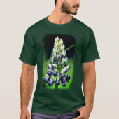 T-shirt Bleu Bleu Lupine Flower Nature (Devant)