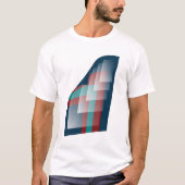 T-shirt bleu bordeaux turquoise (Devant)