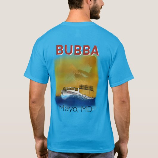 T-Shirt Bleu Bubba (Dos)