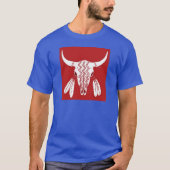 T-shirt bleu Buffalo Red Ghost Dance (Devant)