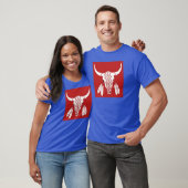 T-shirt bleu Buffalo Red Ghost Dance (Unisexe)