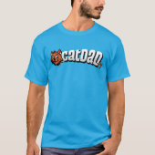 T-shirt Bleu CD de logo (Devant)