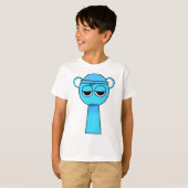 T-shirt Bleu Ciel de Sprunki Retake (Devant entier)