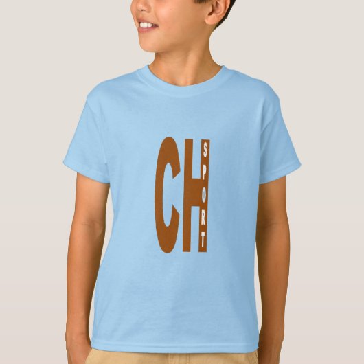 T-shirt bleu ciel enfants DESIGN  SUISSE  SPORT (Devant)