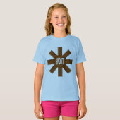 T-shirt bleu ciel SOLEIL CHOCOLAT (Devant entier)