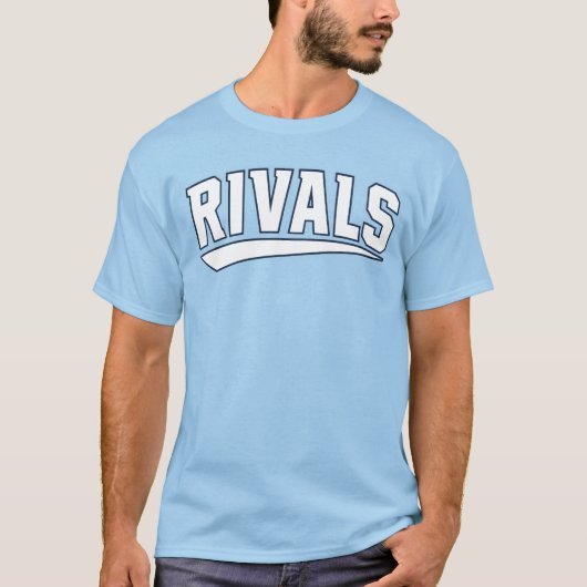T-Shirt bleu clair de base (Devant)