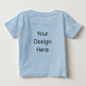T-Shirt bleu clair pour bébé (Dos)