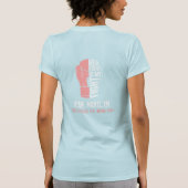 T-shirt bleu clair pour les dames du Jersey (Dos)