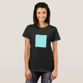 T-shirt Bleu clair Turquoise Solide Couleur Simple Plai Co (Devant entier)