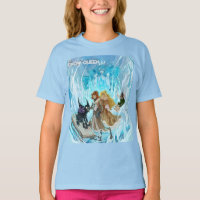 T-shirt bleu classique de la reine des neiges