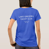 T-shirt bleu classique pour femmes (Dos)