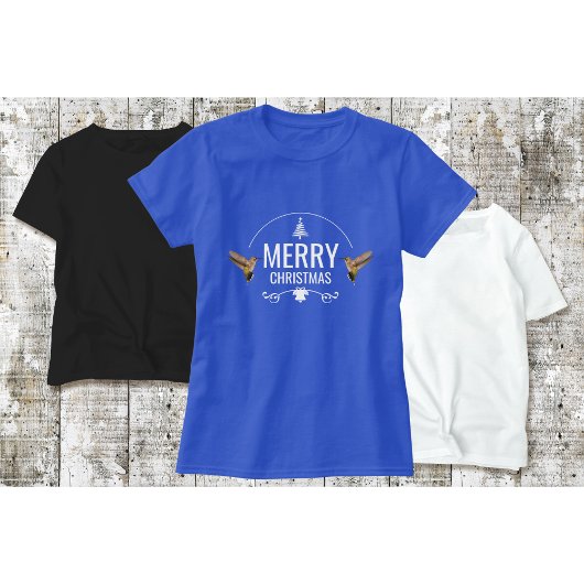 T-shirt bleu colibri