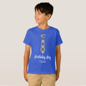 T-shirt Bleu Cravate Plaid Boy (Devant entier)