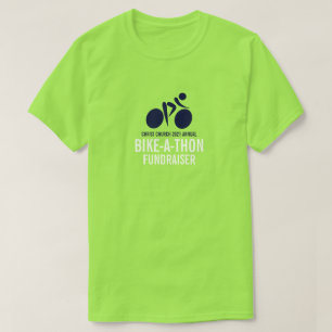 T-shirt Bleu Cycling Logo, Charity Bike-a-Thon Event