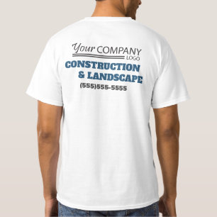 T-shirt Bleu de base, gris et noir avec logo