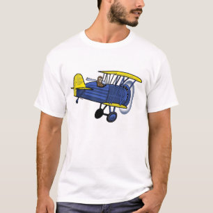 T-shirt Bleu de biplan