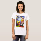 T-shirt bleu de cheval de Franz Marc (Devant entier)